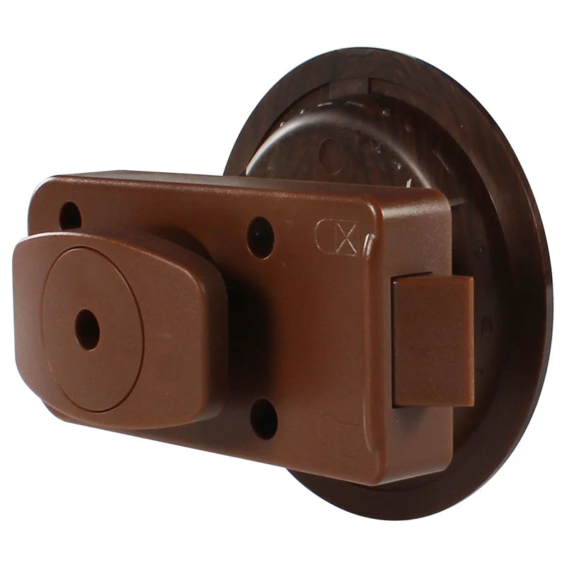 RV Bathroom Brown Lock