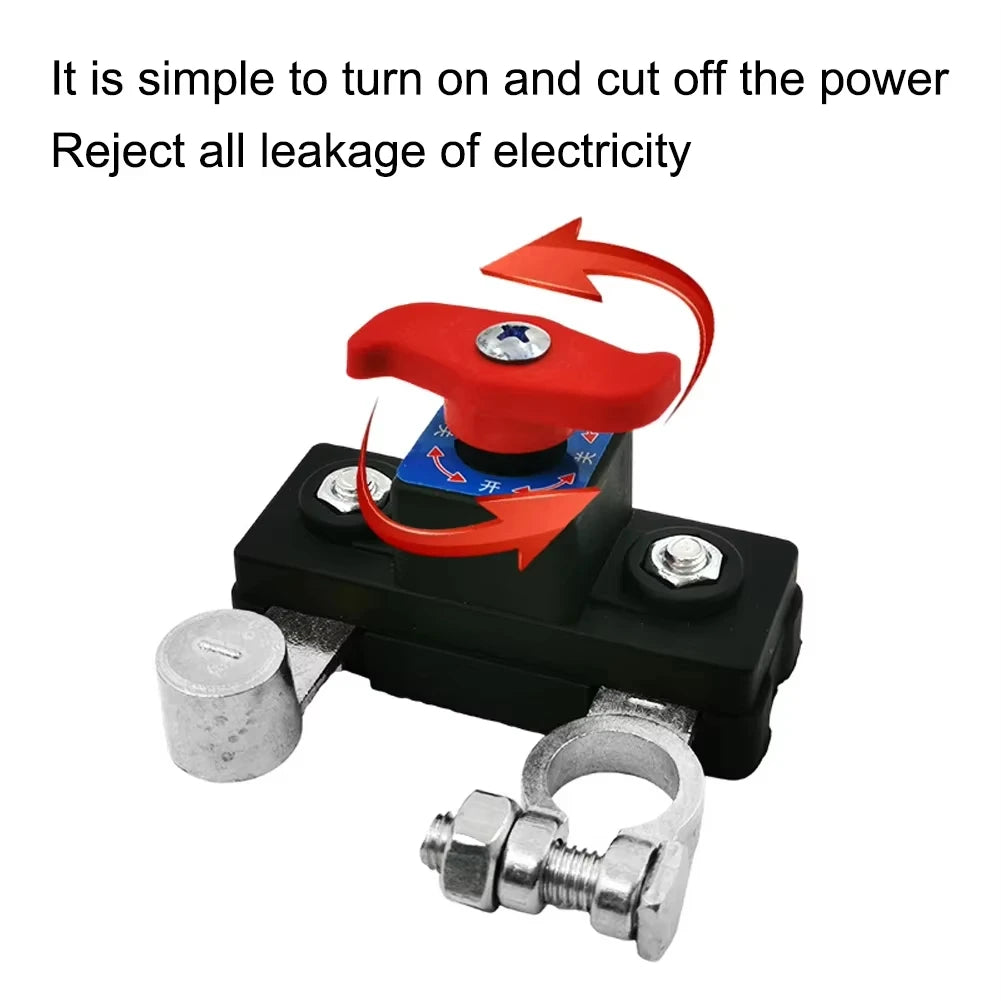 Car Battery Disconnect Switch Manual Automatic Circuit Breaker Anti-Power Off Leakage Protector Universal Auto Parts 12V/24V 