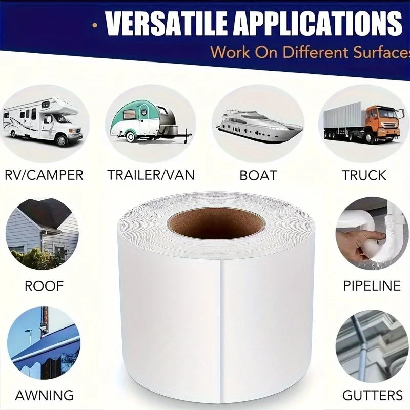 5M Roll Waterproof Butyl Tape Roof Tape For RV Repair Window Boat Sealing Truck And Trailer Roof Sealant Caravan Accessories