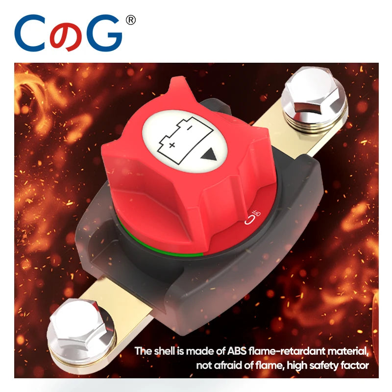 New Model 275A Top Post Battery Disconnect Switch Heavy Duty On/Off Battery Power Cut Off Switch 12V-48V for Auto, RV, Marine