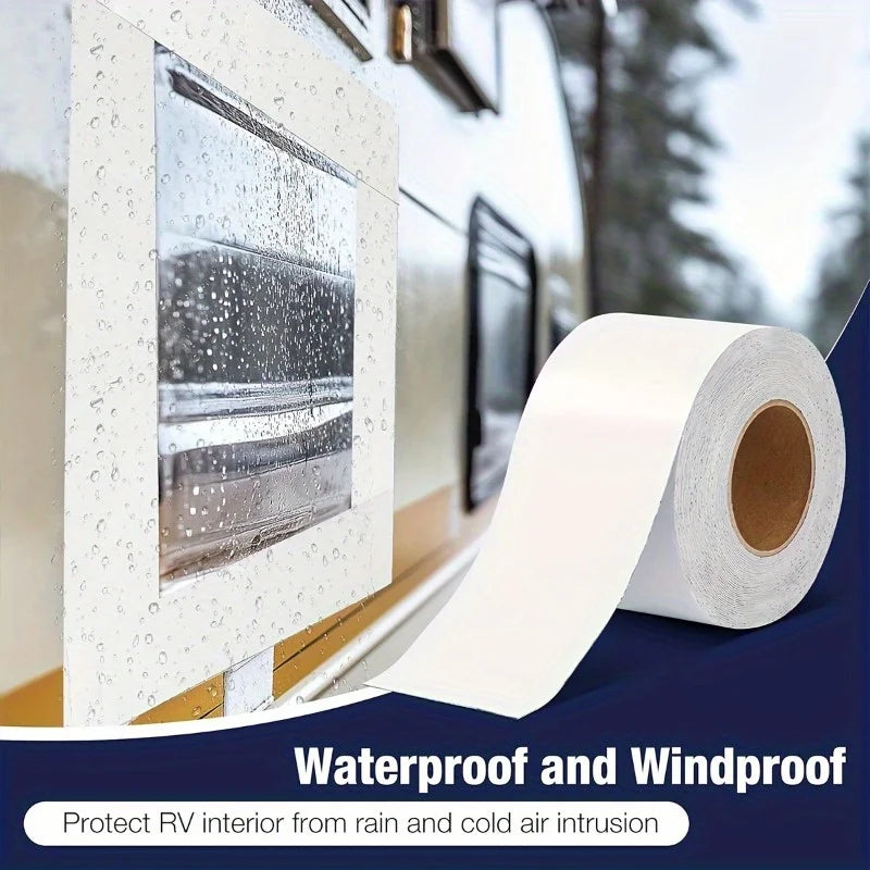 5M Roll Waterproof Butyl Tape Roof Tape For RV Repair Window Boat Sealing Truck And Trailer Roof Sealant Caravan Accessories