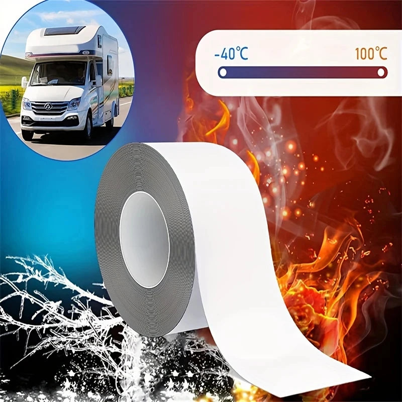 High Adhesive Tape Efficient High Temperature Resistance Window Weather Sealing Tape For Outdoor RV Roof Leakage Repair Material