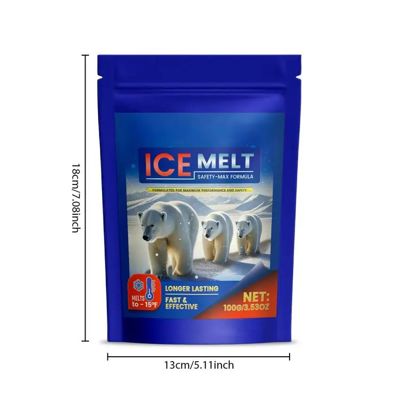 Concrete Friendly Ice Melt Fast Acting Efficient Ice Melter Snow Removal Tool User-Friendly Winter Gear For Driveways Sidewalks