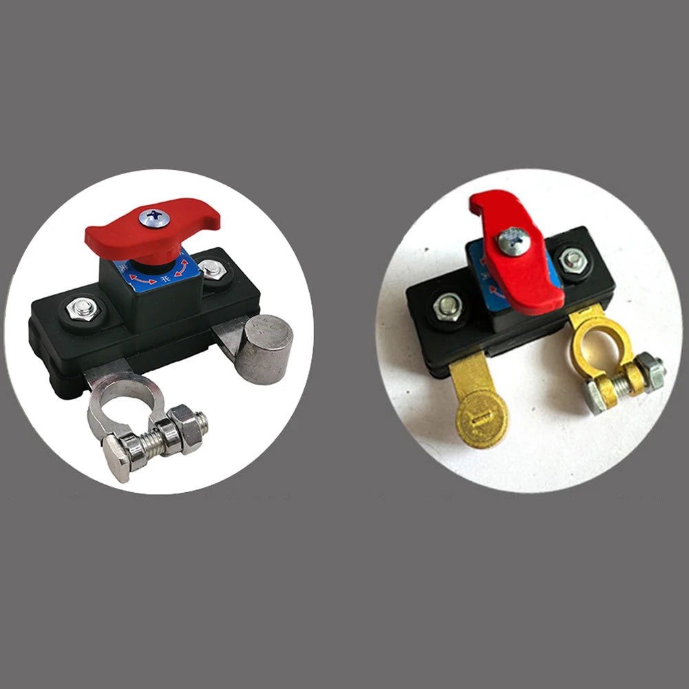 Car Battery Cut Off Switch Disconnect Isolator Cut-off Power Cutoff Switch 12V/24V for RV ATV Boat Car Truck Auto Yacht